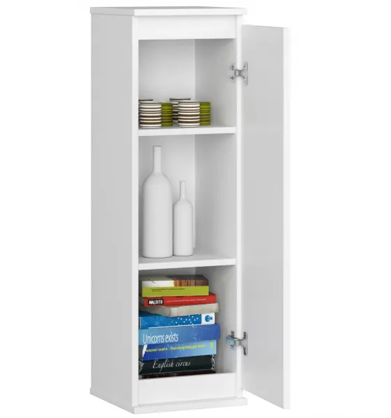Ak furniture Závesná vitrína Star 30 cm biela