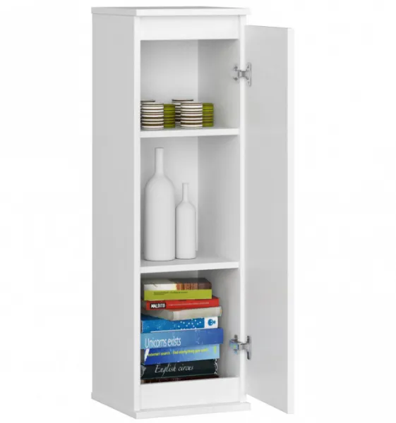 Ak furniture Závesná vitrína Star 30 cm biela