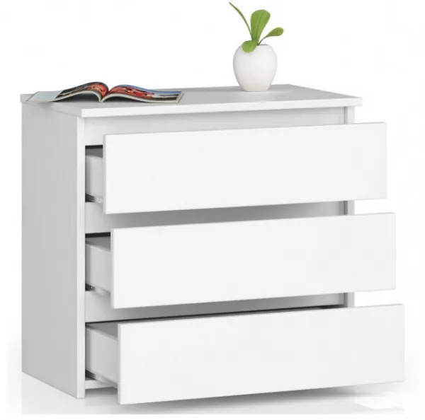 Ak furniture Komoda CL3 60 cm biela