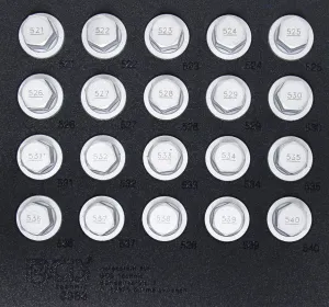 BGS Technics Súprava gola hlavíc na bezpečnostné skrutky kolies pre VAG (Volkswagen Audi Group) , 12.5 mm (1/2”), 20 ks