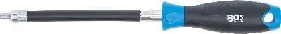 BGS Technics Ohybný skrutkovač s oblou rukoväťou, E-profil E4 , dĺžke čepele 150 mm