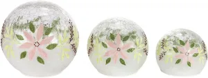 Weltbild LED skleněné koule Winterflowers