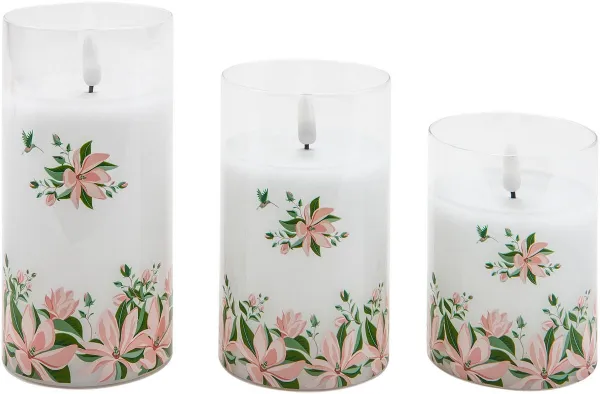 Weltbild LED svíčky magnolie, sada 3 ks