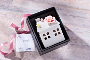 Weltbild Porcelánový domeček s LED svíčkou