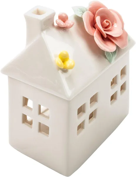 Weltbild Porcelánový domeček s LED svíčkou