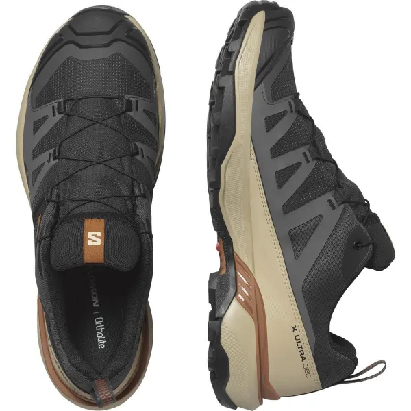 Turistické topánky Salomon X Ultra 360 GTX - rock/black/spicy