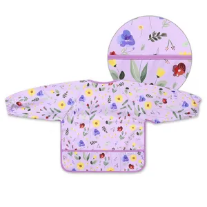 BABYONO Podbradník s dlhým rukávom Garden 35 x 52cm, 6m+