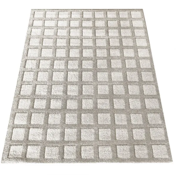 KoberecSerenityvbéžovejfarbesgeometrickýmvzoromŠírka:80cm|Dĺžka:150cm67969_123470