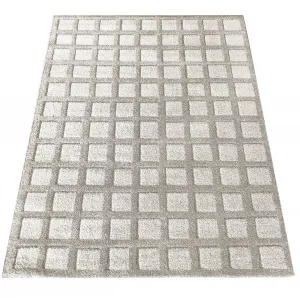 KoberecSerenityvbéžovejfarbesgeometrickýmvzoromŠírka:80cm|Dĺžka:150cm67969_123470