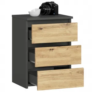 Ak furniture Komoda CL3 40 cm grafitově šedá/dub artisan
