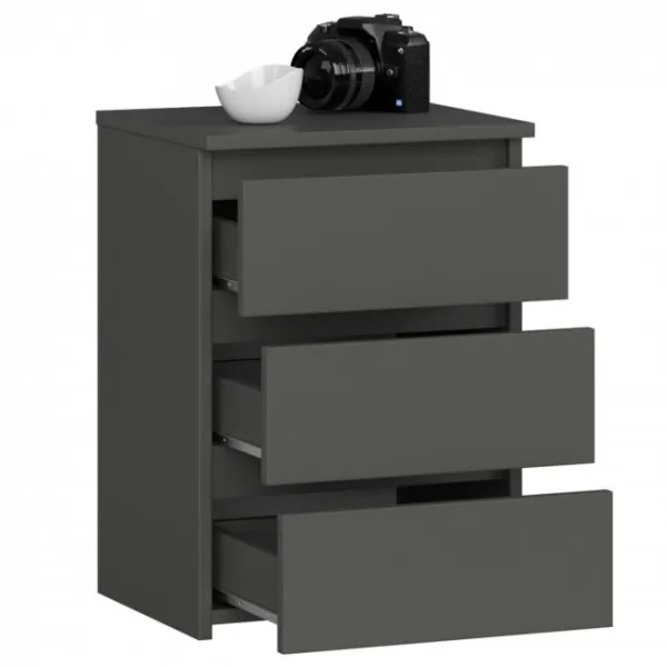 Ak furniture Komoda CL3 40 cm grafitově šedá
