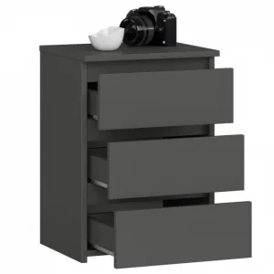 Ak furniture Komoda CL3 40 cm grafitově šedá