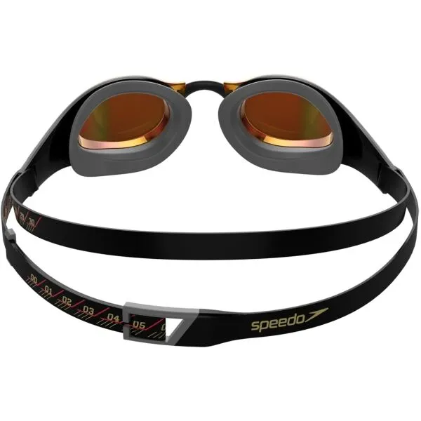Speedo fastskin pure focus mirror čierno/oranžová