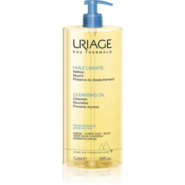 Uriage Hygiène Cleansing Oil umývací olej na tvár a telo 1000 ml