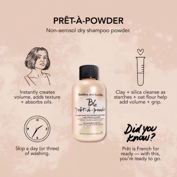 Bumble and bumble Pret-À-Powder It’s Equal Parts Dry Shampoo suchý šampón pre objem vlasov 14 g