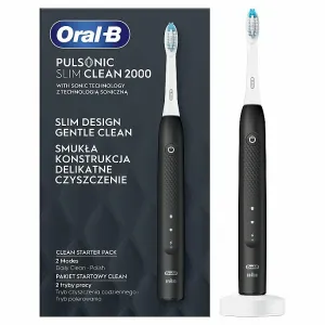 Oral-B Pulsonic Slim Clean 2000 Čierna Elektrická Sonická Zubná Kefka