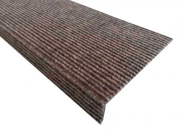 Vopi koberce Nášľapy na schody Quick step béžový obdĺžnik 24x65, samolepiaci - 24x65 obdĺžnik (rozmer vrátane ohybu)