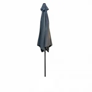 Ak furniture Zahradní slunečník ORIENT 270 cm tmavě šedý