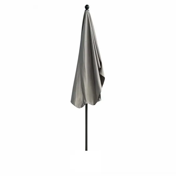 Ak furniture Zahradní slunečník FLOKS 200x125 cm světle šedý