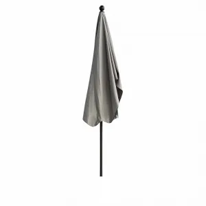 Ak furniture Zahradní slunečník FLOKS 200x125 cm světle šedý
