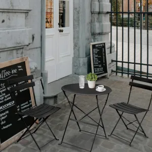 Ak furniture Skládací sada zahradního nábytku ORION černá