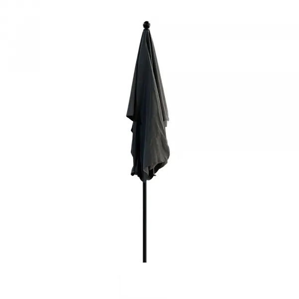 Ak furniture Zahradní slunečník FLOKS 200x125 cm tmavě šedý