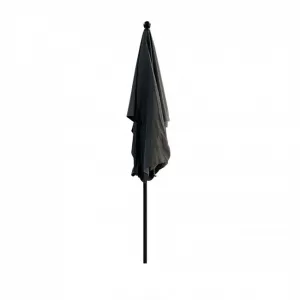 Ak furniture Zahradní slunečník FLOKS 200x125 cm tmavě šedý
