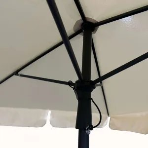 Ak furniture Zahradní slunečník FLOKS 200x125 cm béžový