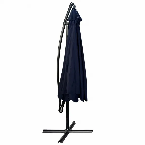 Ak furniture Zahradní slunečník CYNIA s boční nohou 300 cm tmavě modrý