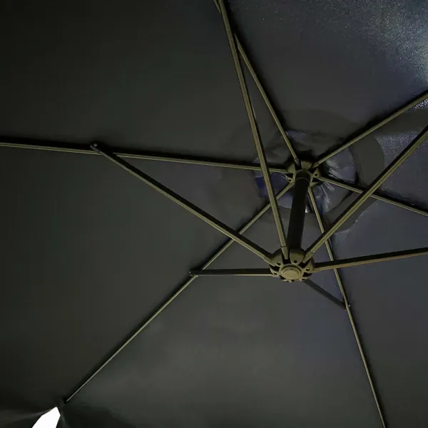 Ak furniture Zahradní slunečník CYNIA s boční nohou 300 cm tmavě modrý