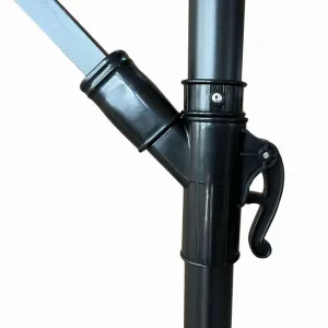 Ak furniture Zahradní slunečník MILIN s LED osvětlením 300 cm béžový
