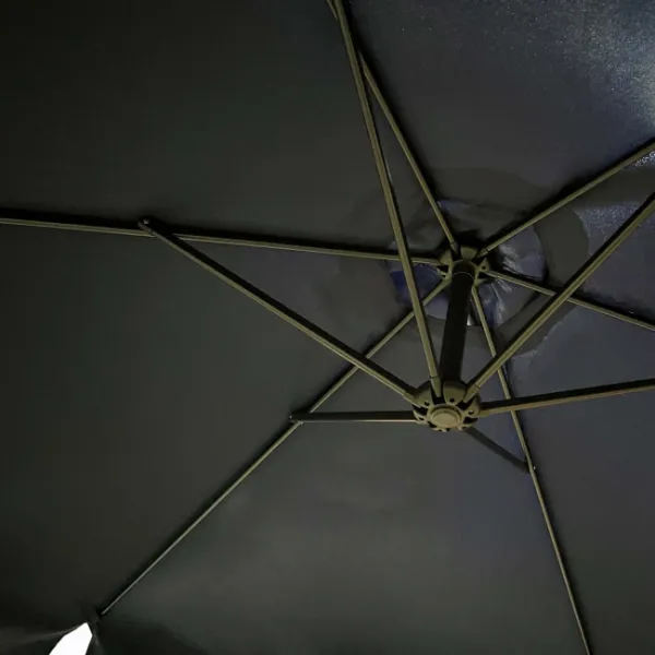 Ak furniture Zahradní slunečník CYNIA s boční nohou 300 cm tmavě modrý