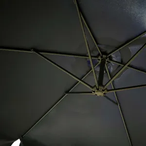 Ak furniture Zahradní slunečník CYNIA s boční nohou 300 cm tmavě modrý