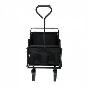 Ak furniture Zahradní vozík TYRS 145L černý