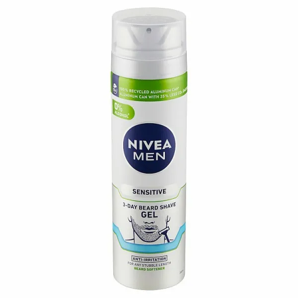 Nivea Men Sensitive gél na holenie s upokojujúcim účinkom 200 ml