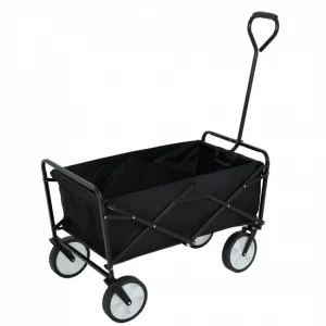 Ak furniture Zahradní vozík TYRS 145L černý