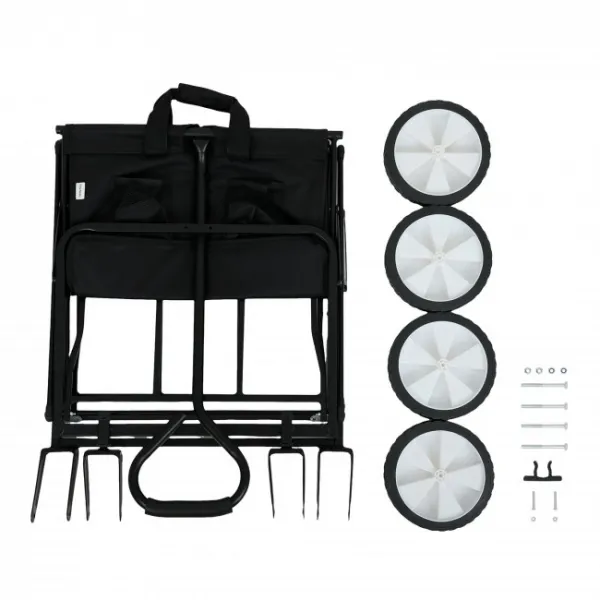 Ak furniture Zahradní vozík TYRS 145L černý