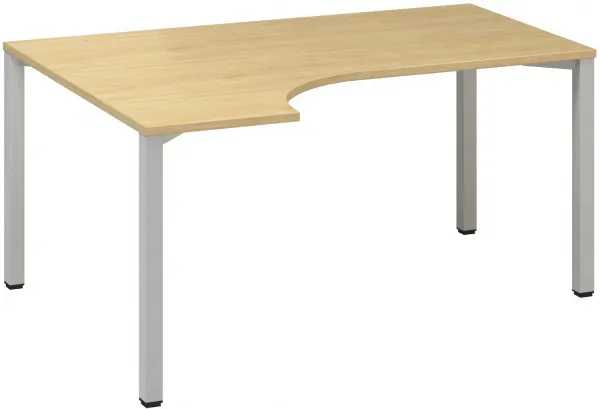 ALFA 200 stôl kancelárský 208, 160x120/80 cm rohový ľavý