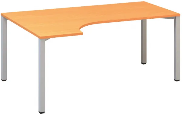 ALFA 200 stôl kancelárský 208, 160x120/80 cm rohový ľavý