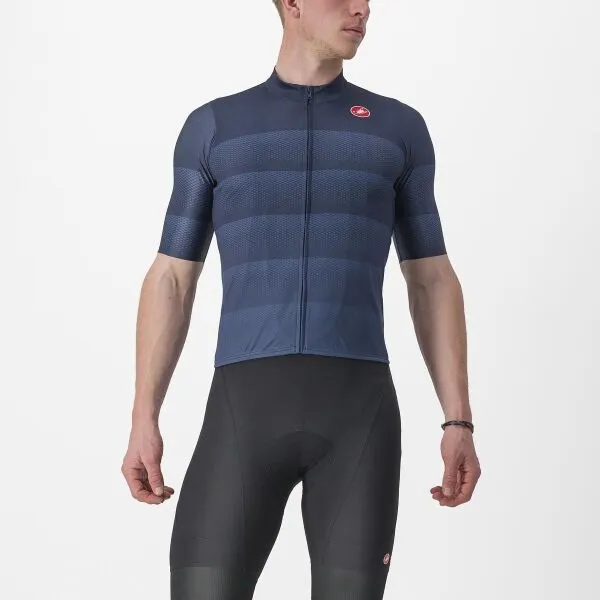 Castelli LIVELLI Pánsky cyklistický dres, tmavo modrá, veľkosť