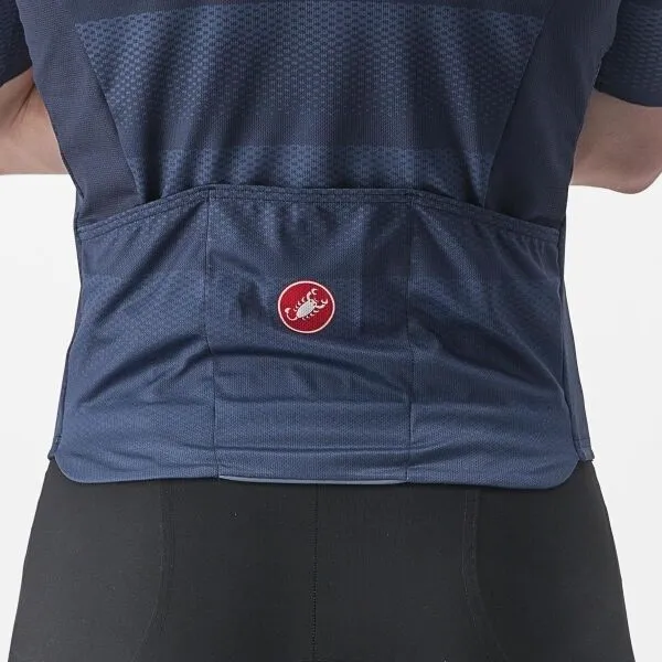 Castelli LIVELLI Pánsky cyklistický dres, tmavo modrá, veľkosť