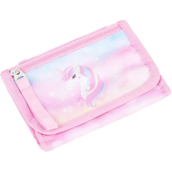 BAAGL RAINBOW UNICORN Peňaženka na krk, ružová, veľkosť