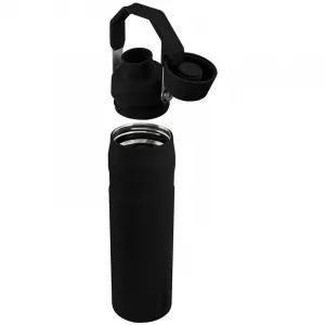 Stanley IceFlow™ Fast Flow Lid Bottle fľaša na vodu z nehrdzavejúcej ocele Black 600 ml