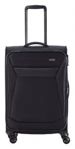 Stredný textilný kufor Travelite Chios M Black