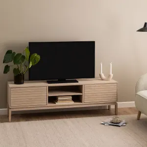 Actona TV stolek Linley 160 cm dub bělený