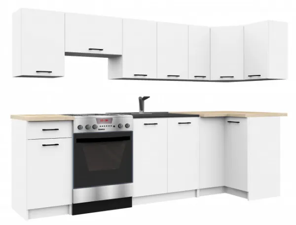 Ak furniture Kuchynská skrinka Olivia W 30 cm - biela závesná