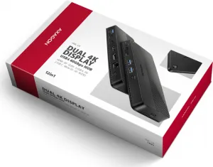 AXAGON HMC-U4, USB4 40Gbps dock, 3x USB-A, 2x USB-C, HDMI a DP 8K/30Hz, RJ-45, SD/mSD, audio, PD 100W, kábel USB-C 80cm