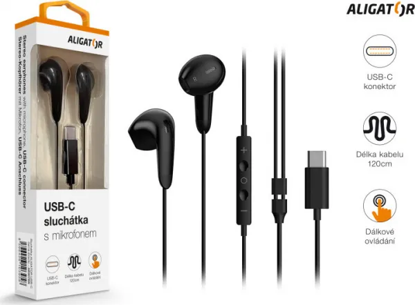 ALIGATOR AE007/USB-C/Černá