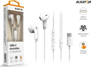 ALIGATOR AE007/USB-C/Bílá