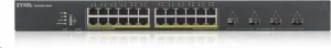 Zyxel XGS1935-28HP, 28 Port Lite-L3 Smart Managed PoE Switch, 24x Gigabit PoE and 4x 10G SFP+, hybrid mode